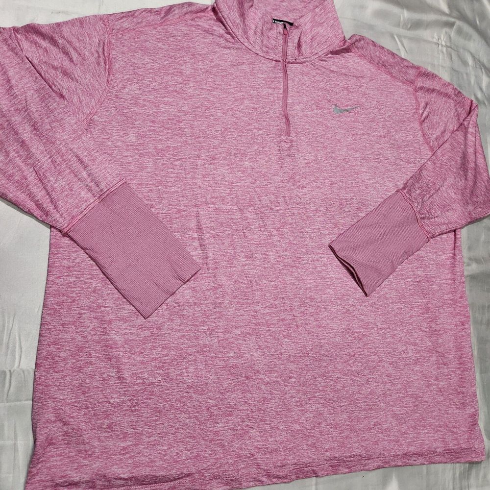 Nike Element Sweater Women 3X Running Sphere Performance Pink 1/4 Zip Pullover